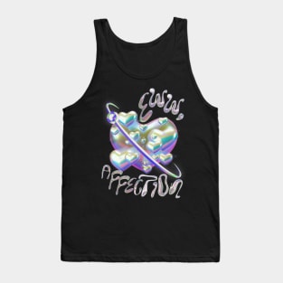 Ewww affection y2k design vaporwave vibe  metallic bubbles Tank Top